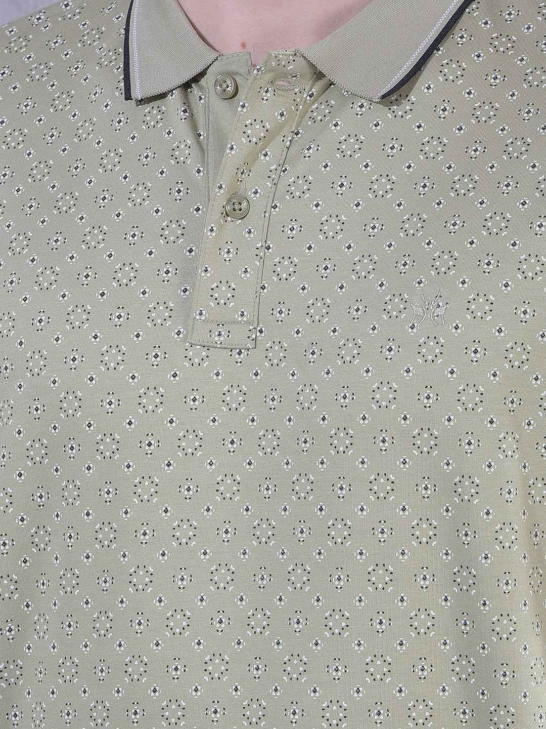 Olive Printed T-Shirt