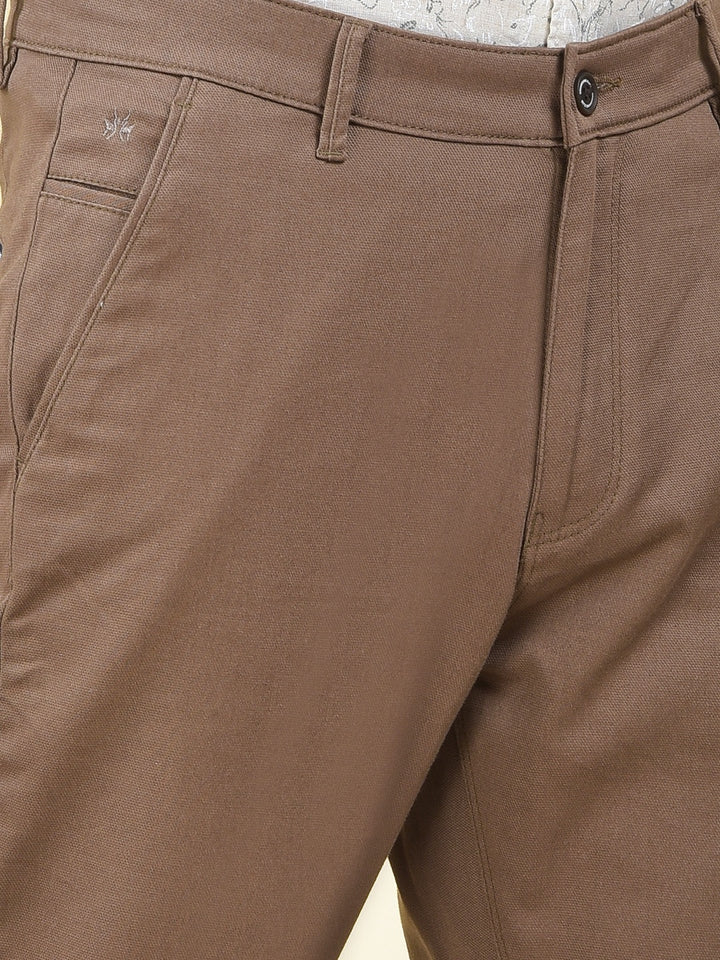 Clear Fit Brown Trousers
