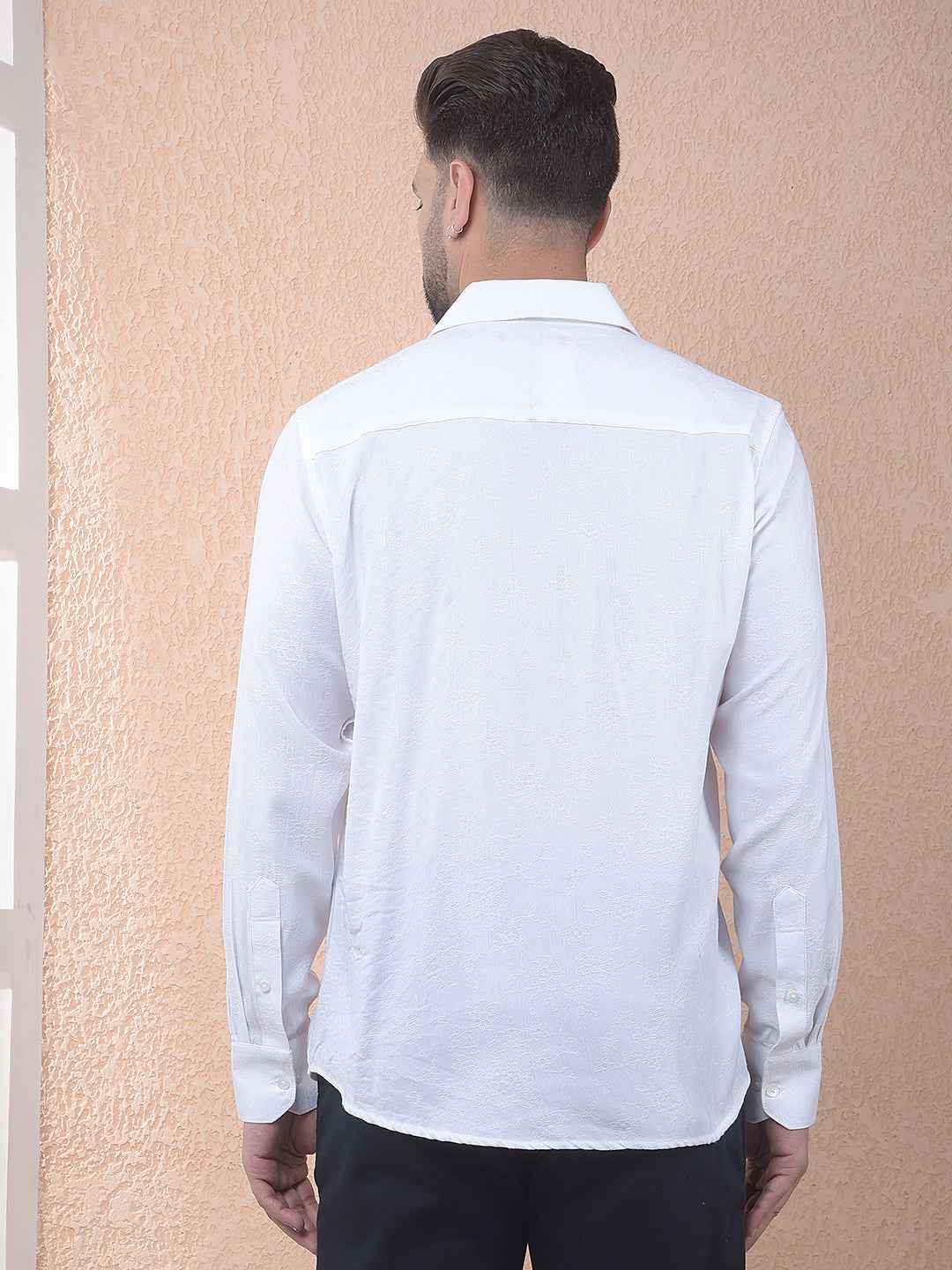 White Embroidered Shirt