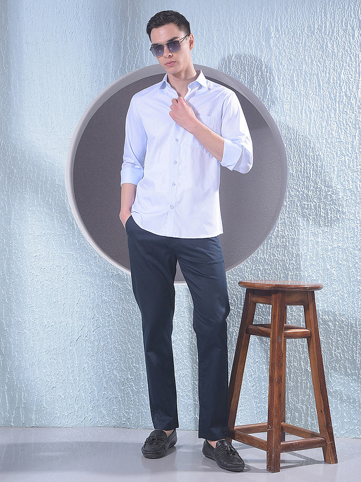 Blue 100% Cotton Shirt