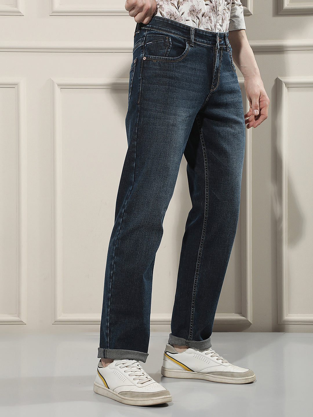 Classic Cobalt Blue Straight Jeans