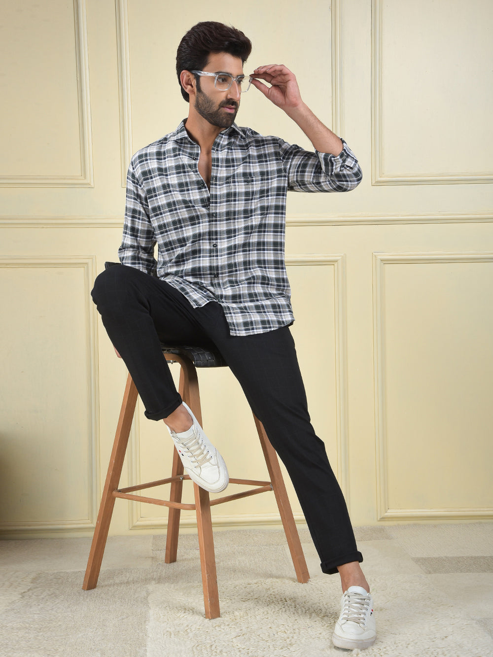 Heritage Tone Green Checked Shirt