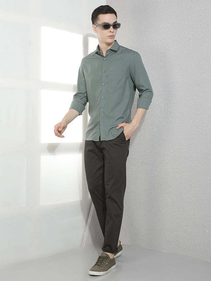 Dapper Sage Green Modal Shirt
