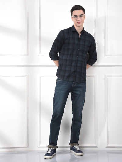 Green Checked 100% Cotton Shirt