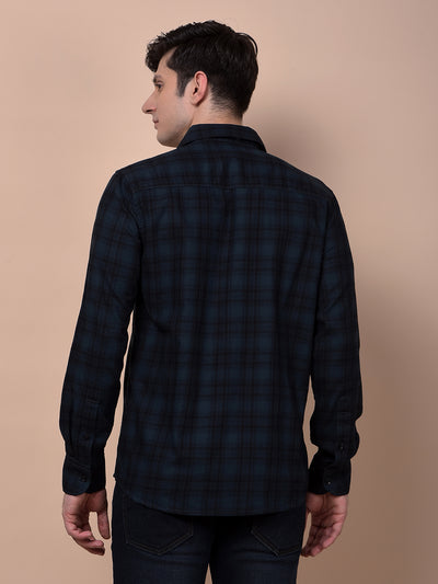 Green Checked 100% Cotton Shirt