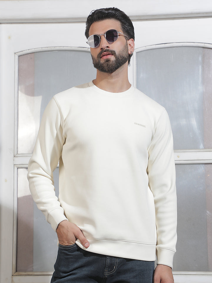 Minimalist Soft Cream Sweatshirt