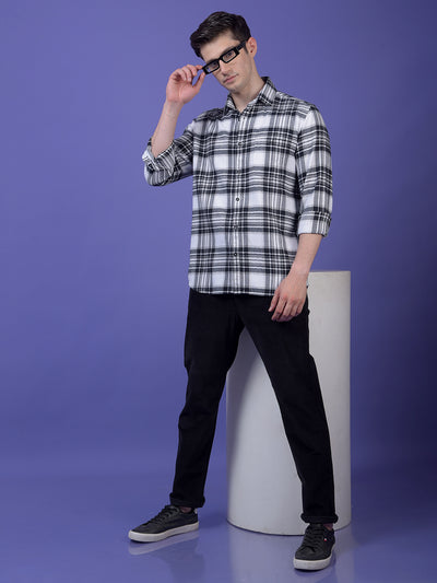 Black Checked 100% Cotton Shirt