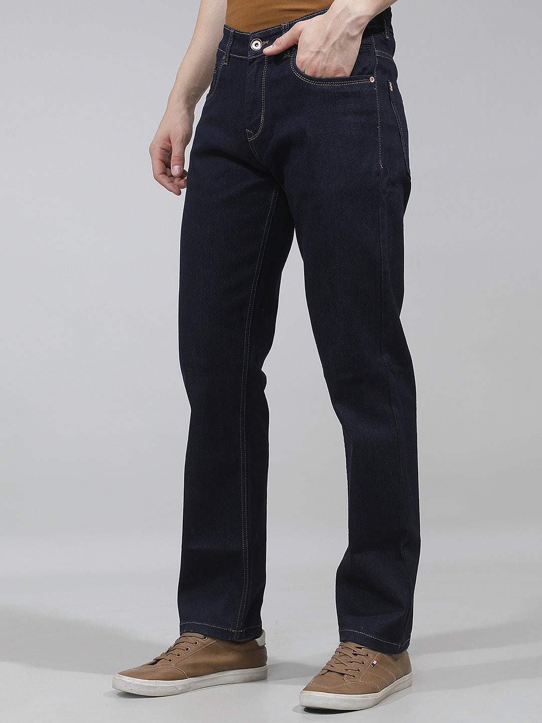 Essential Azure Blue Straight Jeans