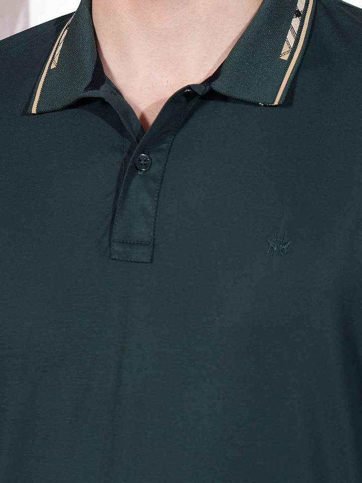 Modern Teal Casual Polo T-Shirt