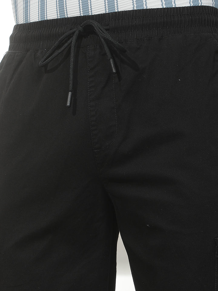 Essential Jet Black Cargo Trackpants