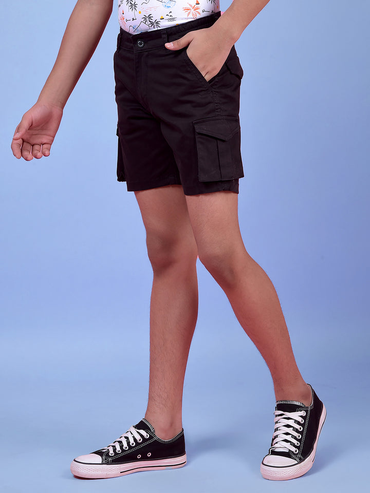Black Cargo Shorts
