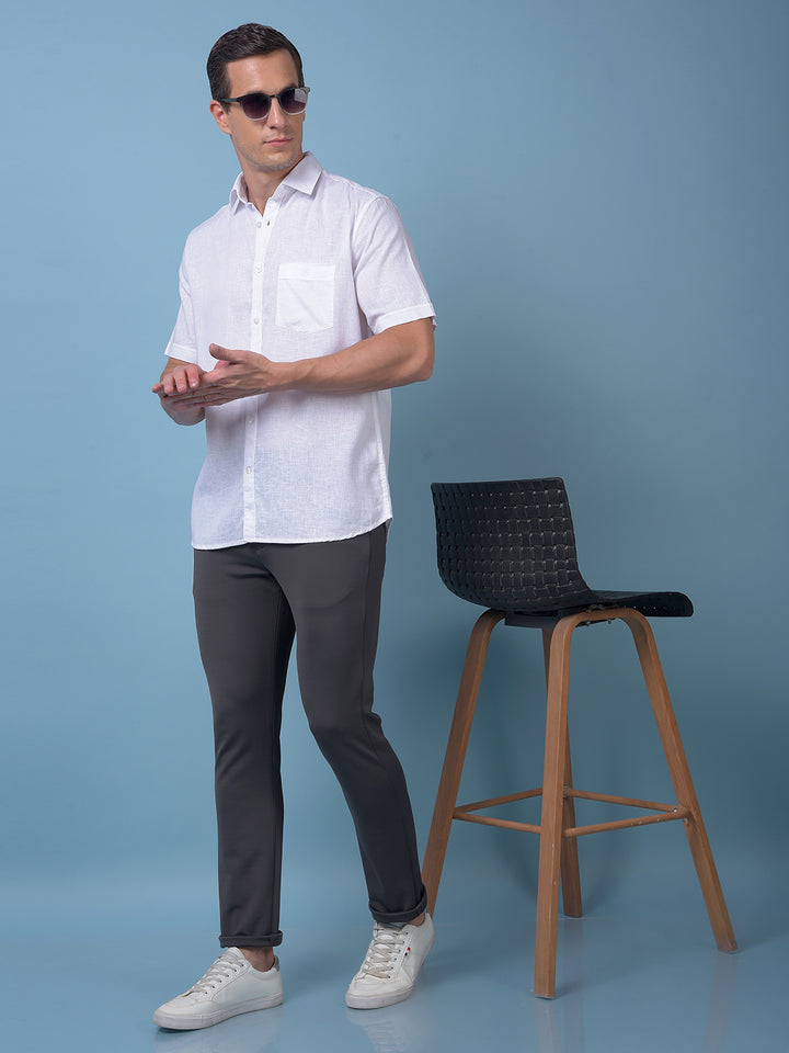 Neon Grey Textured Trousers