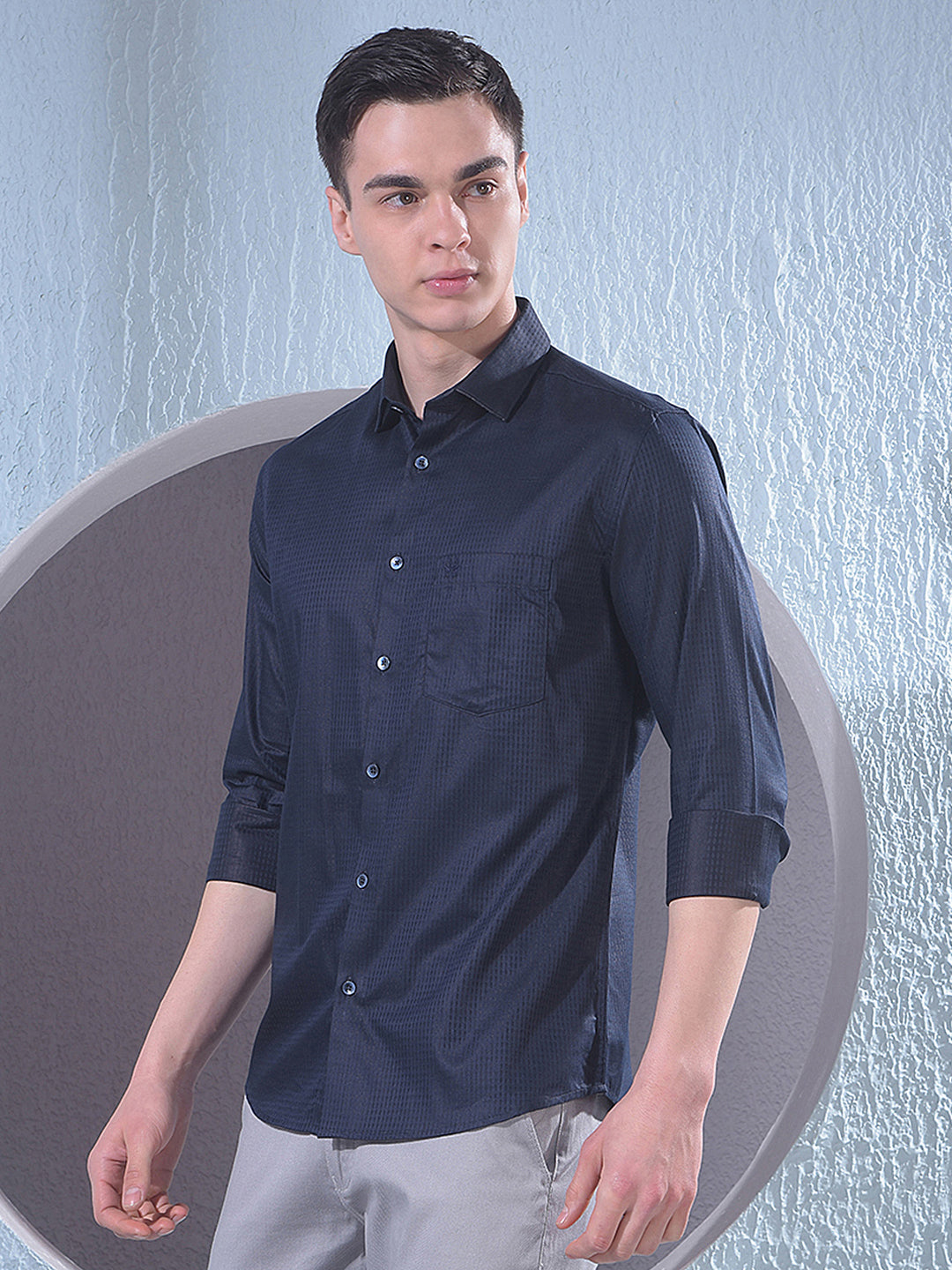 Classic Navy Blue Shirt
