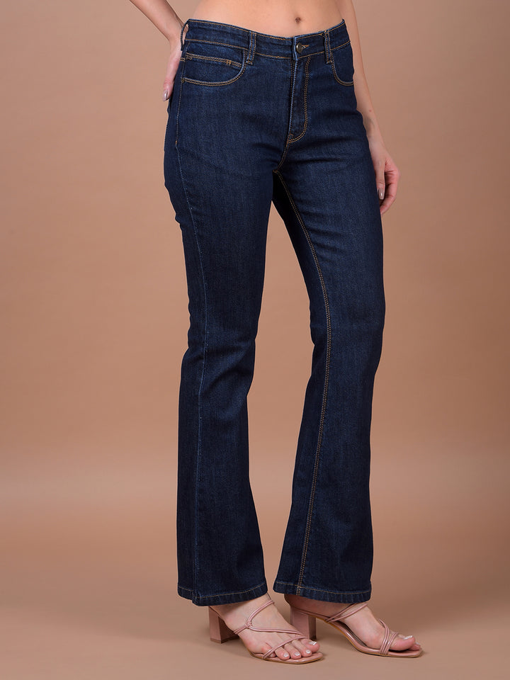 Blue Bootcut Jeans