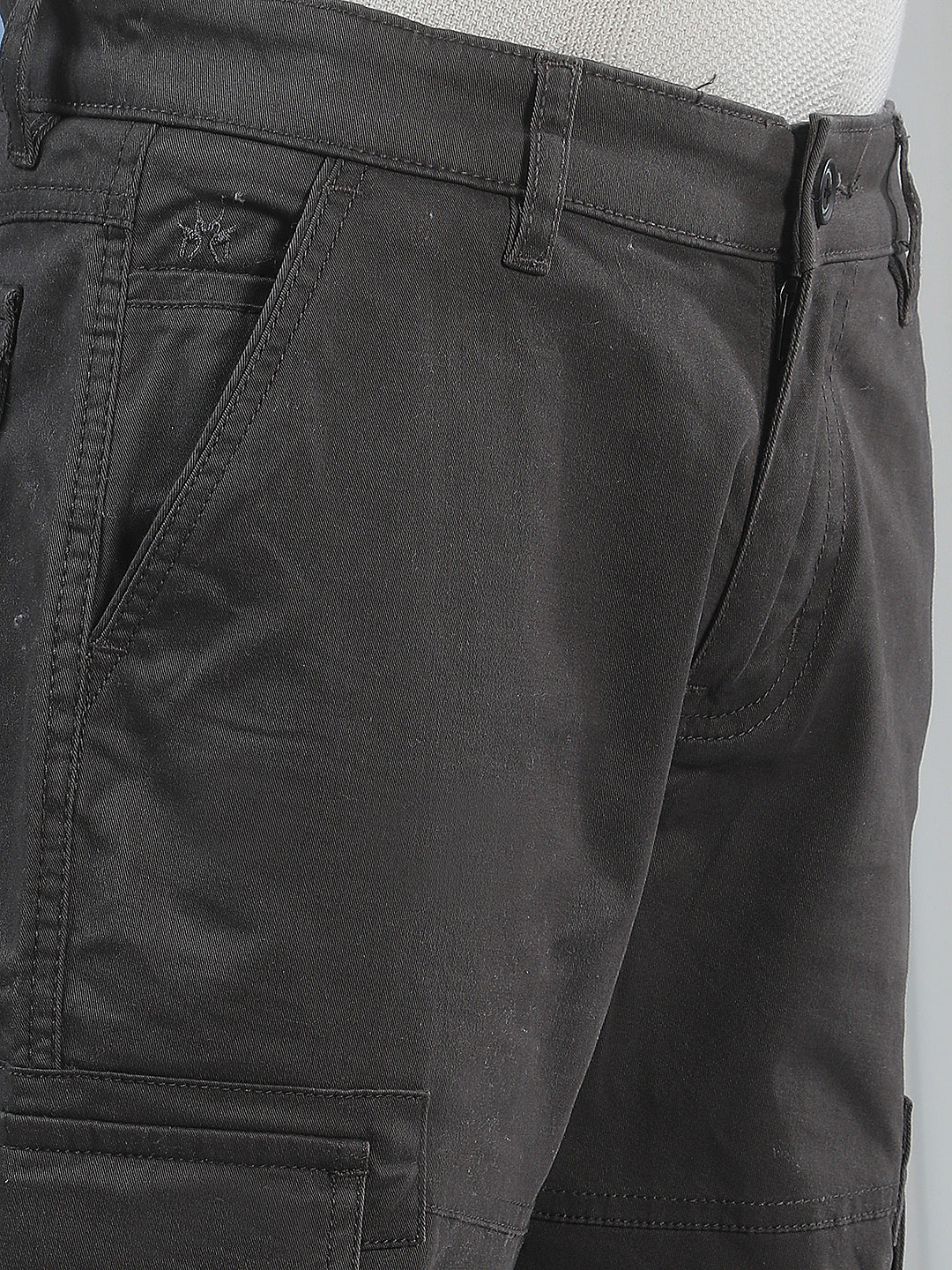 Contemporary Slate Grey Cargo Trousers