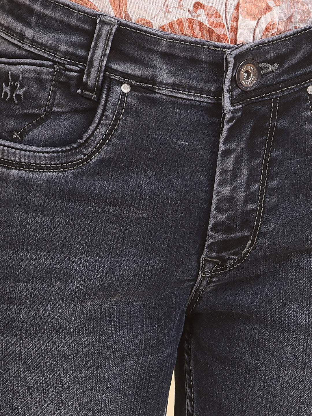 Classy Slim Dark Wash Black Jeans