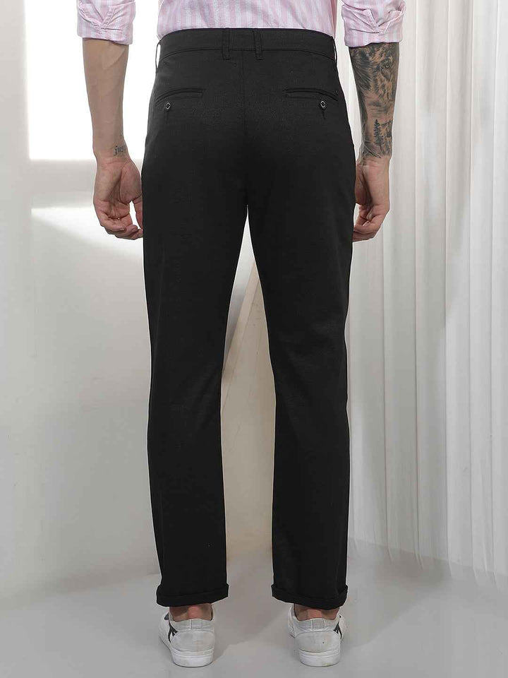 Classic Black Casual Trousers