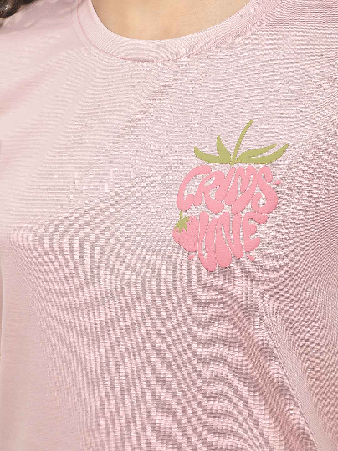 Pink Graphic Print T-Shirt