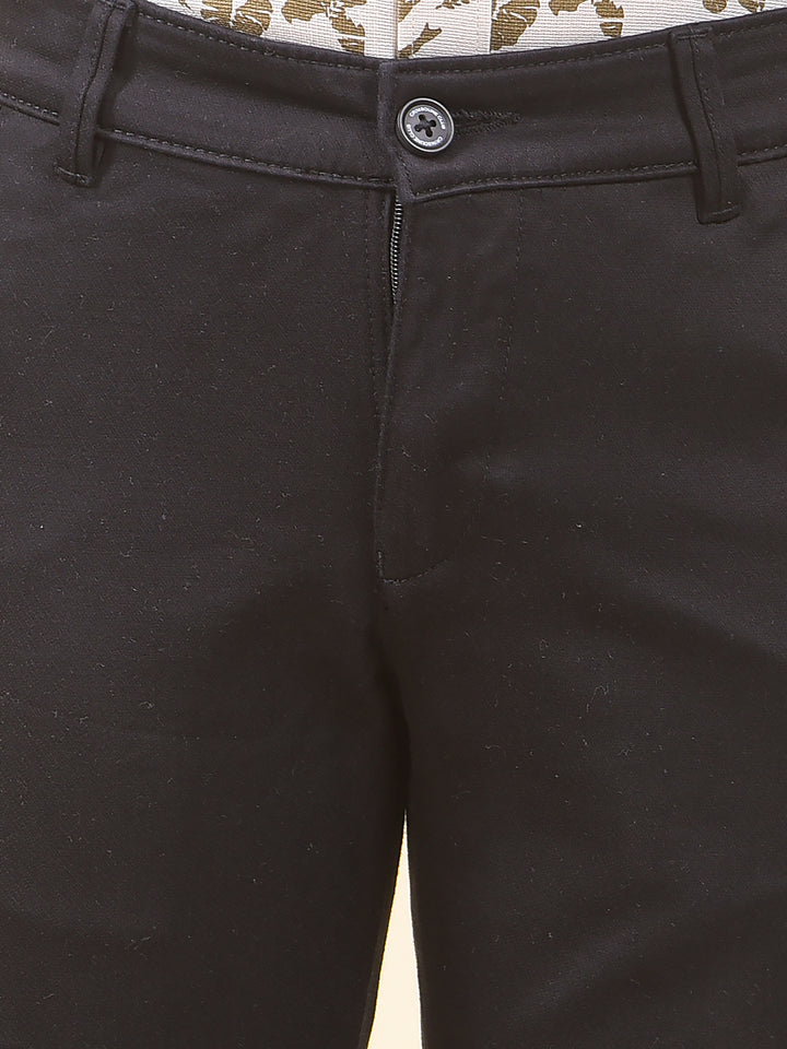 Black Printed Trousers