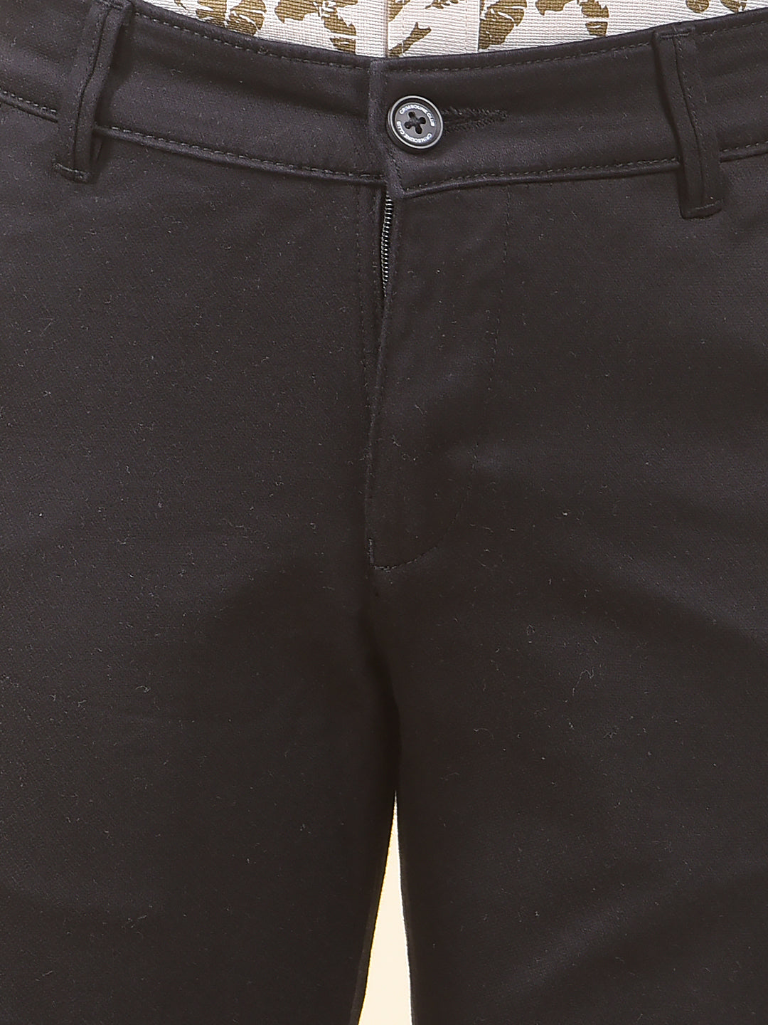 Black Printed Trousers