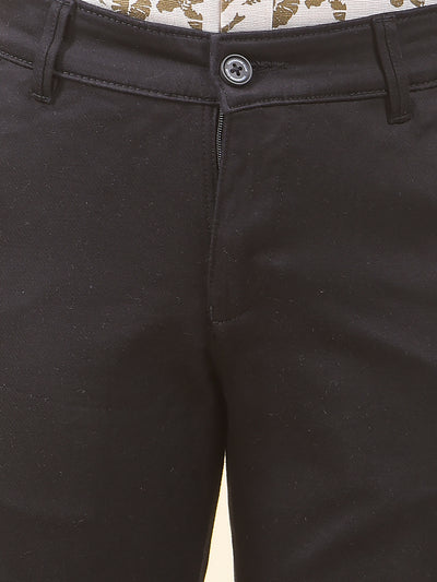 Black Printed Trousers