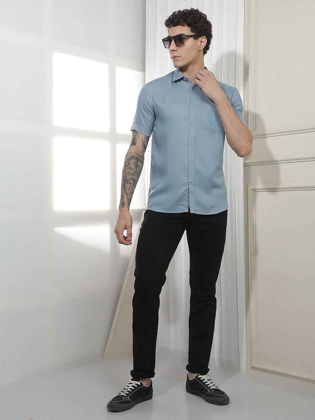 Classic Blue Casual Shirt