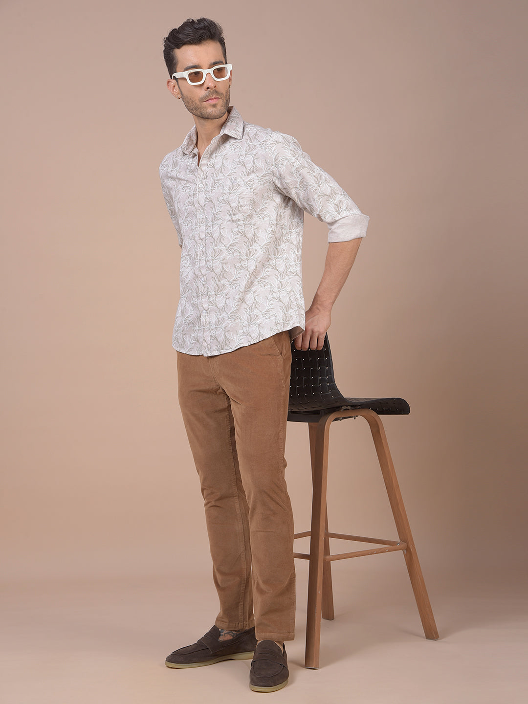 Pink Floral Print Shirt