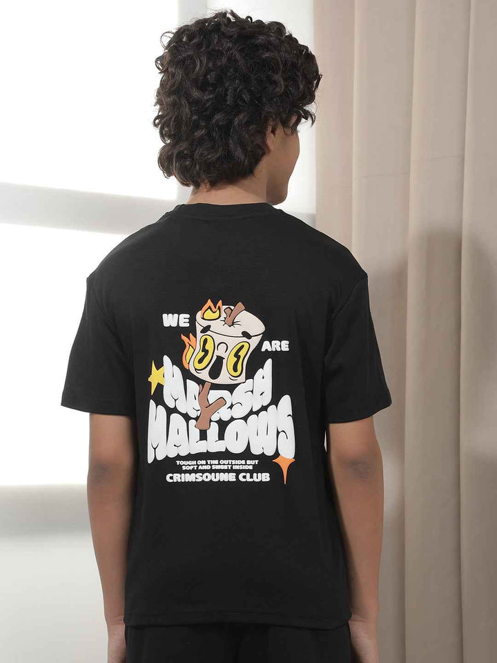 Black Graphic Print T-Shirt