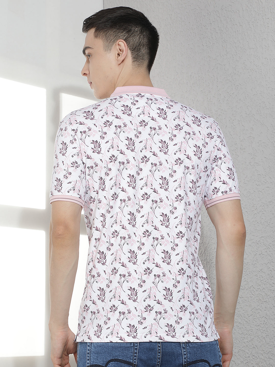Peach Floral Print T-Shirt