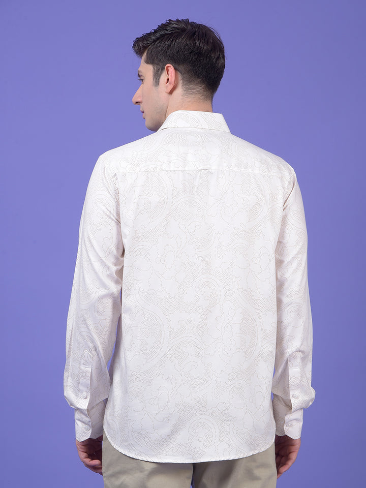 White Printed Shirt