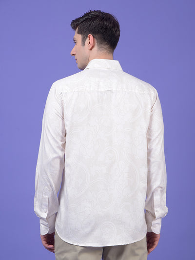 White Printed Shirt