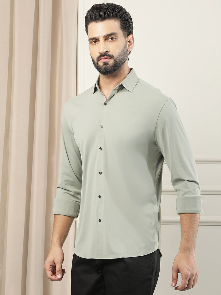 Relaxed Sage Green Shirt