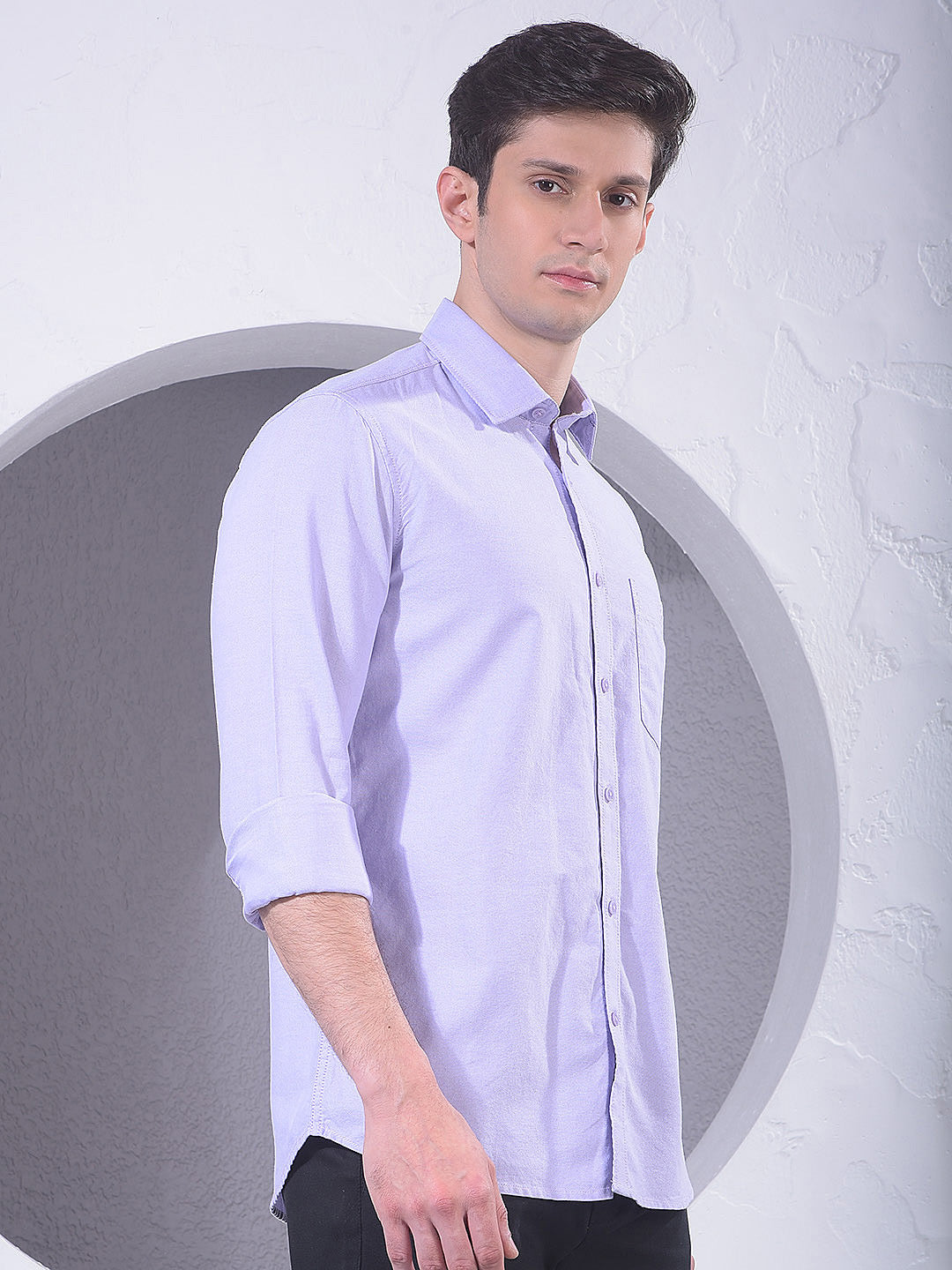 Purple 100% Cotton Shirt