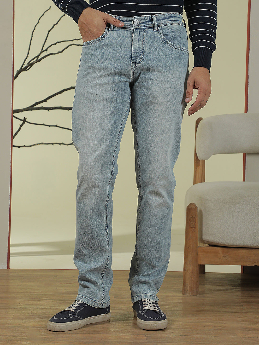 Sky Blue Stretchable Jeans