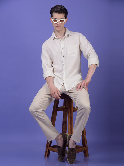 Off White Linen Shirt