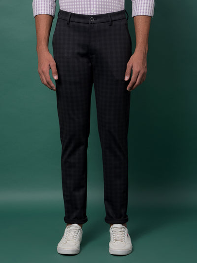 Dreamy Black Checked Trousers