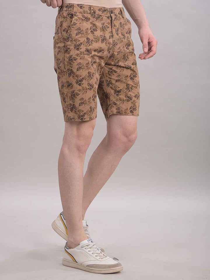 TerraLeaf Brown Botanical Shorts