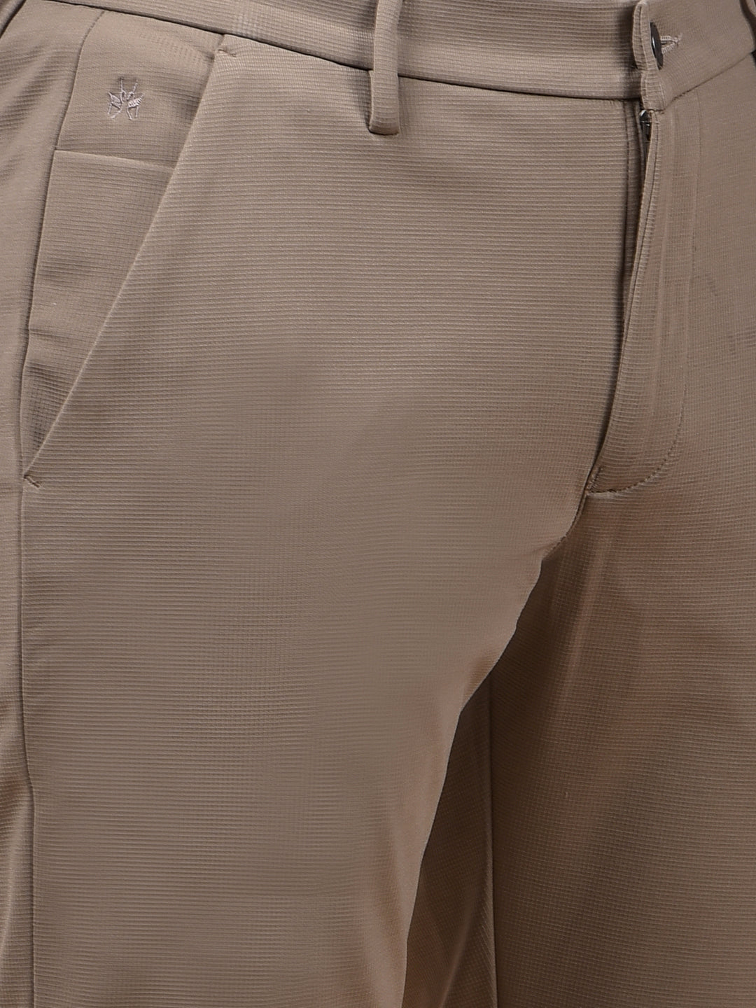 Elevated Khaki Knitted Trousers