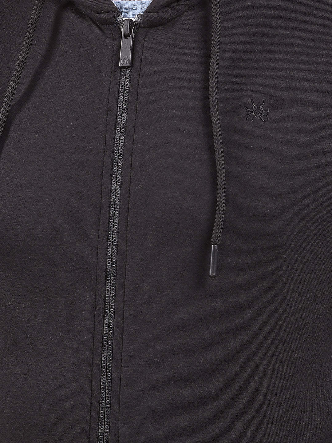 Black Hooded Neck Sweatshirt