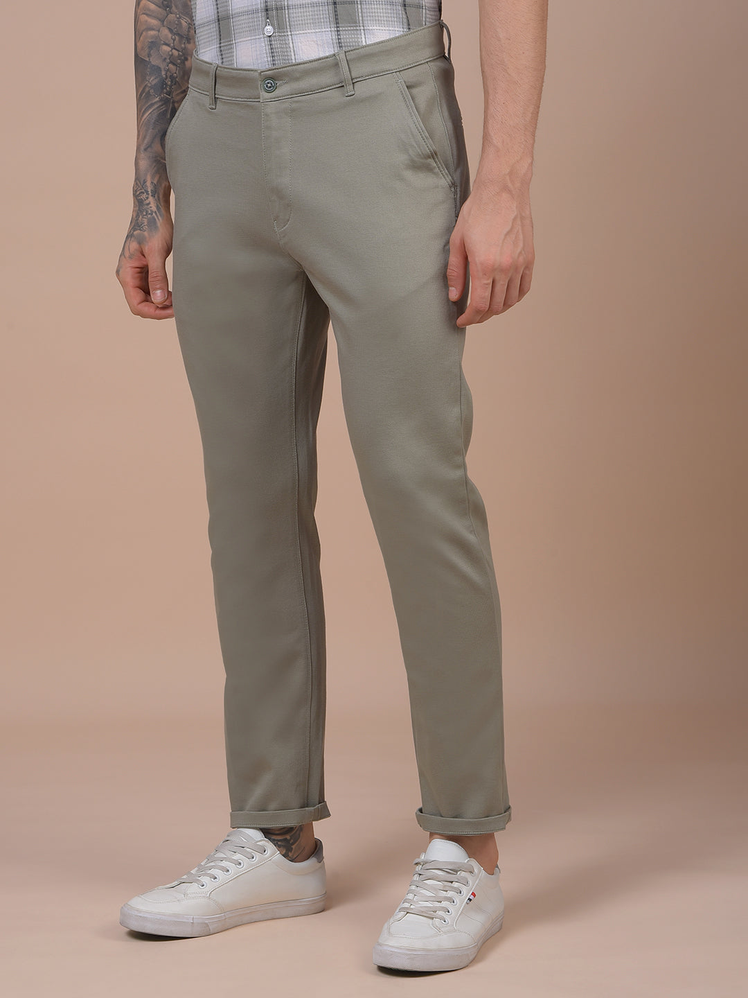 Green Printed Trousers