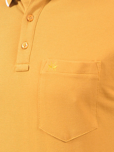 Mustard Polo Neck T-Shirt