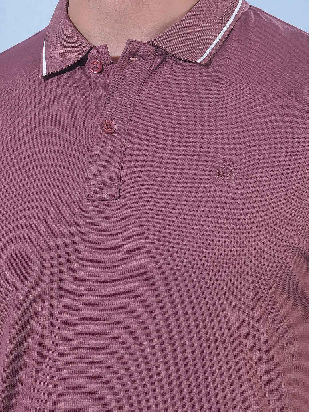 Bold Rose Pink Pique T-Shirt