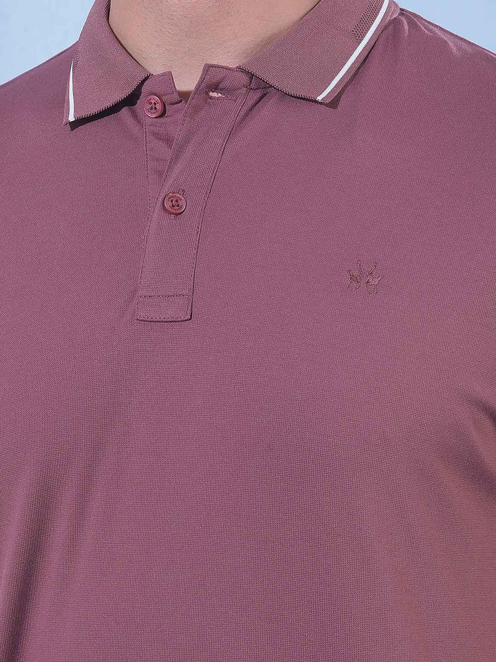 Bold Rose Pink Pique T-Shirt