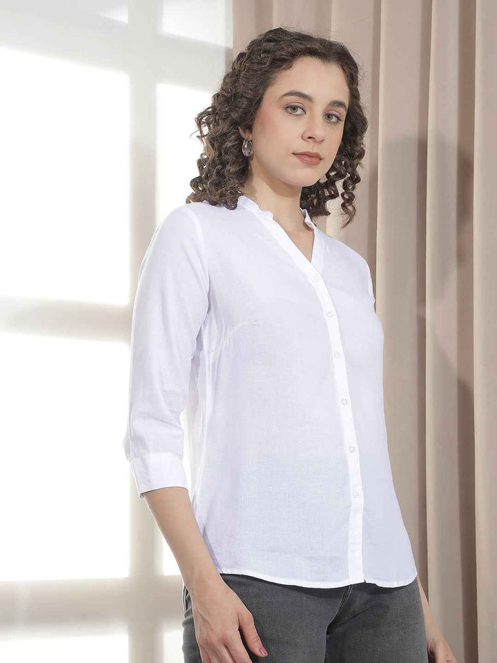 Airy White Linen Shirt