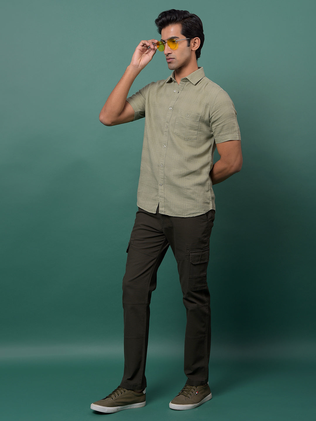 Olive Cargo Trousers