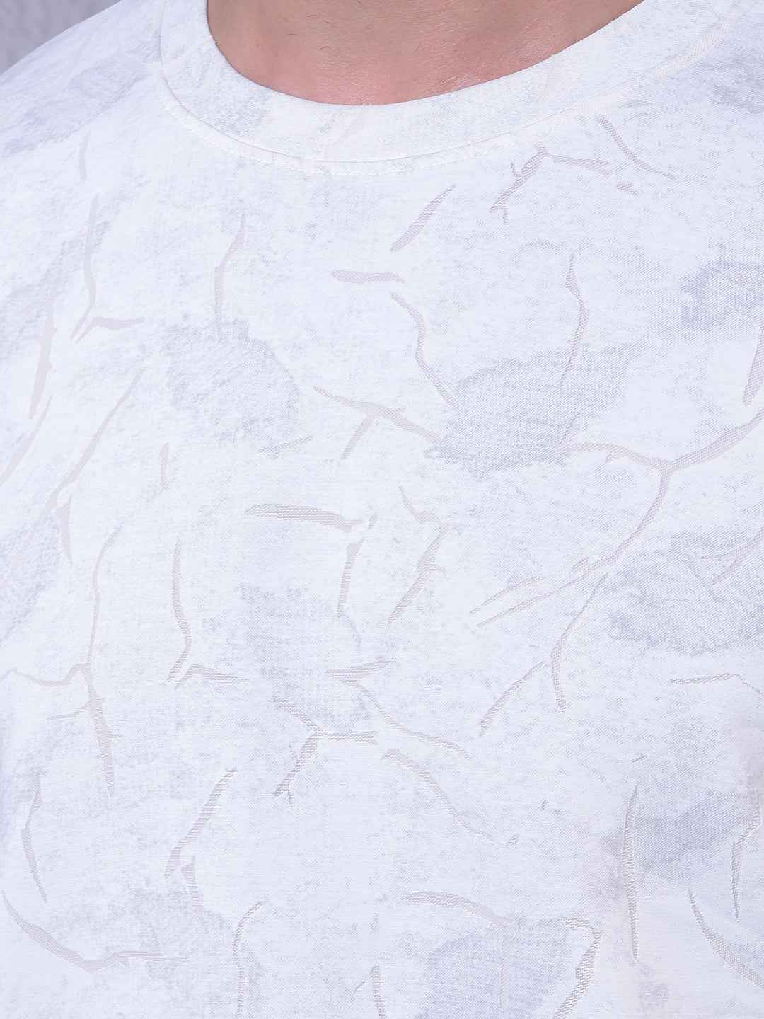 White Jacquard T-Shirt