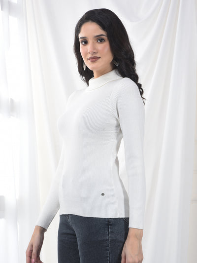 White Turtle Neck Sweater