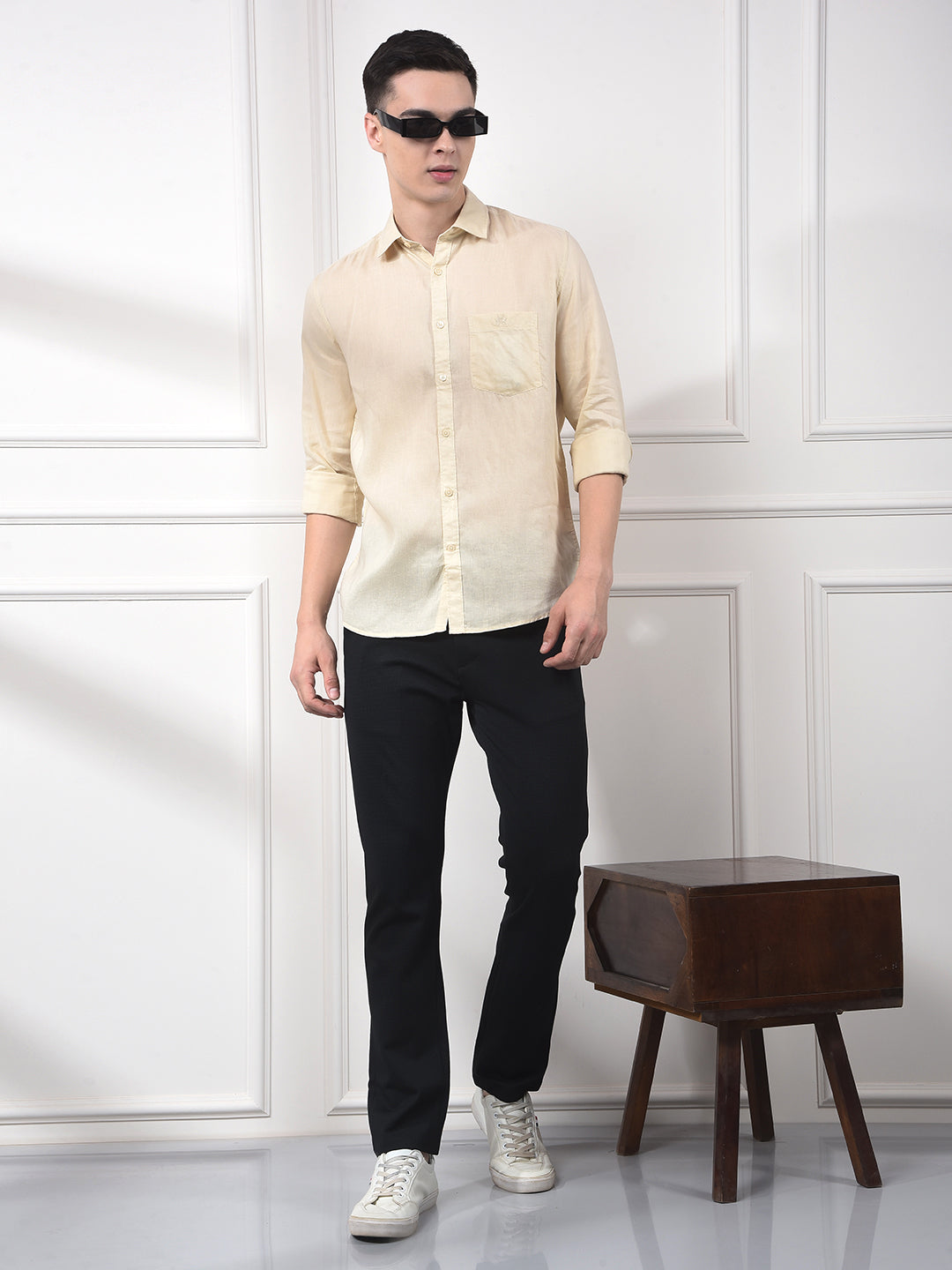 Driftwood Beige Linen Shirt