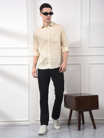 Driftwood Beige Linen Shirt