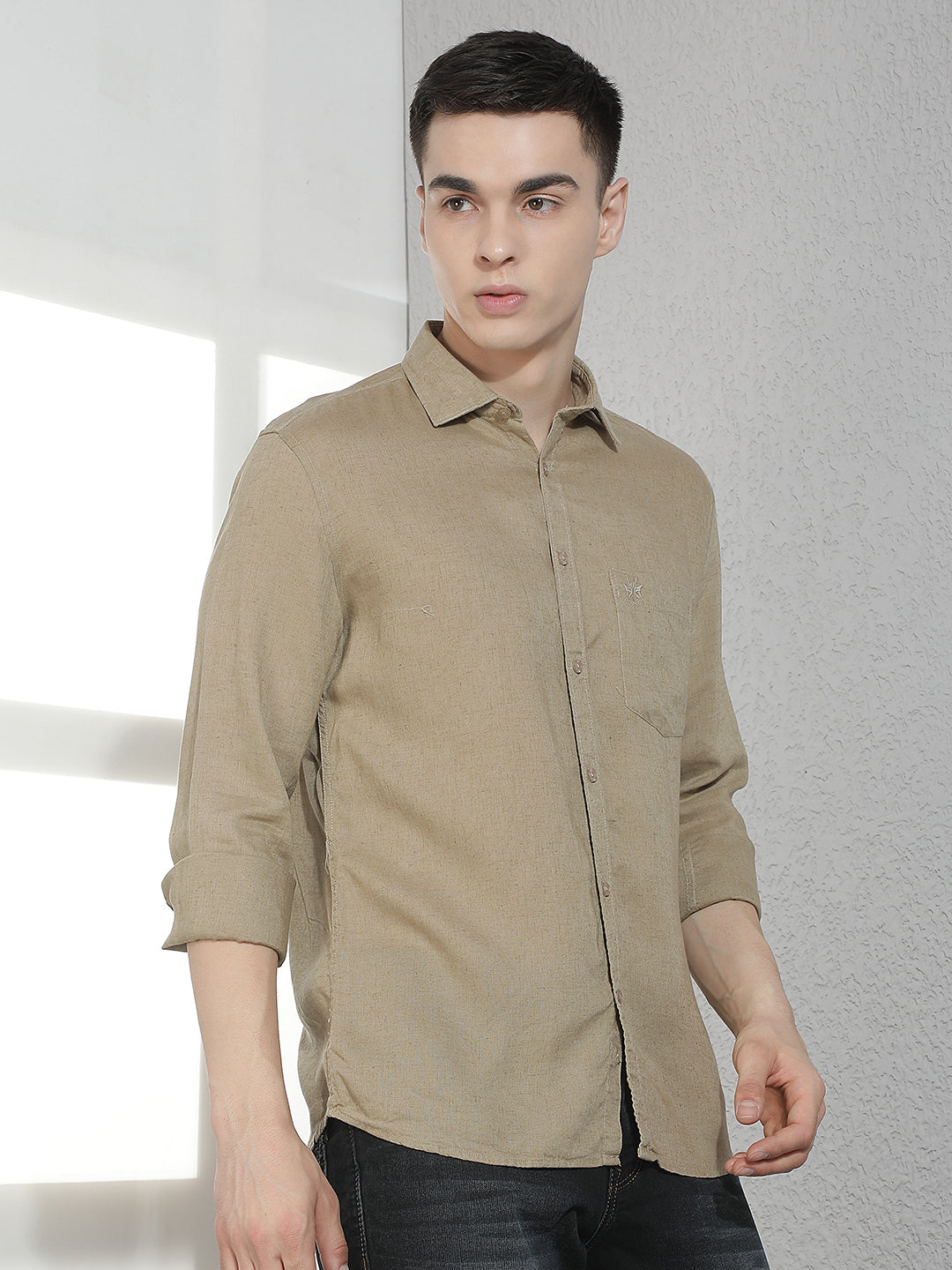Khaki Linen Shirt